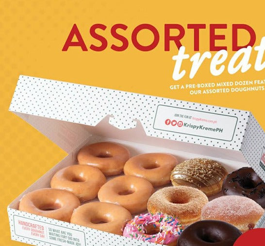 Dozen Regular Assorted Doughnuts - Krispy Kreme