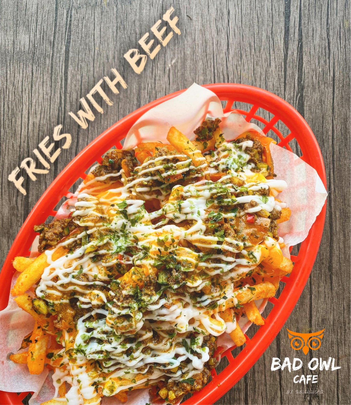 Fries w/ Beef International Favourite - Bad Owl Cafe