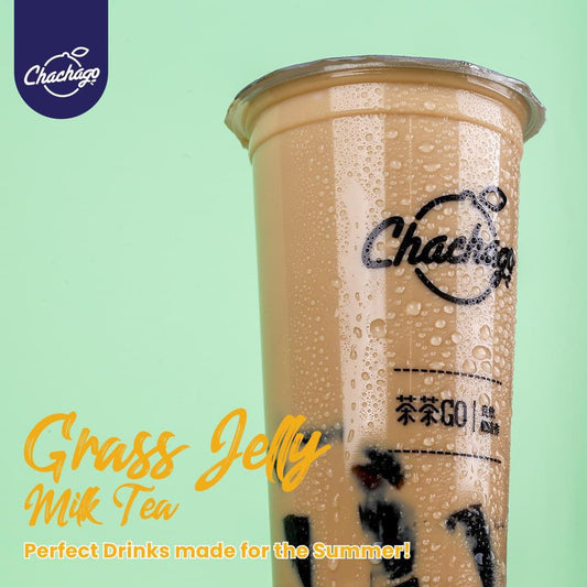 Grass Jelly Milk Tea Large - Chachago