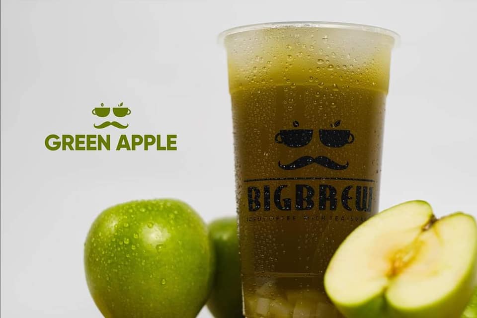 Green Apple w/ Crystals Medio 16oz Fruit Tea - Big Brew