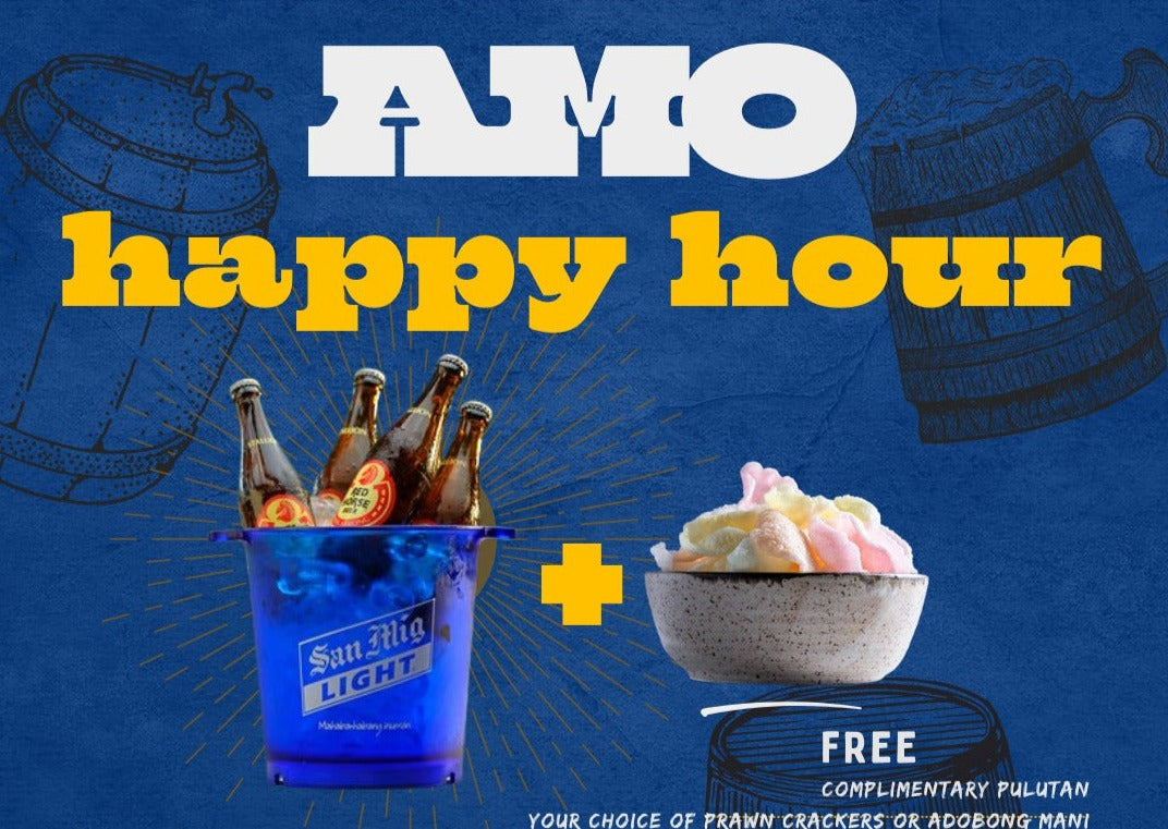 Happy Hour Inuman Promo Beer Bucket - Amo Beach Restobar