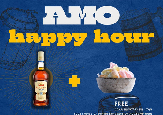 Happy Hour Inuman Promo 700 ml Alfonso Lights - Amo Beach Restobar