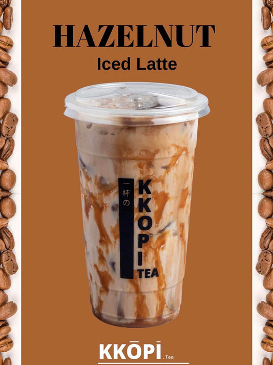 Hazelnut Iced Latte Solo 16oz - Kkopi Tea