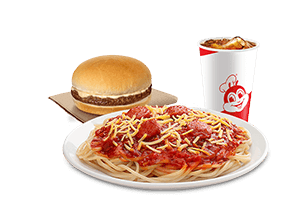 Jolly Spaghetti with Yumburger & Drink - Jollibee