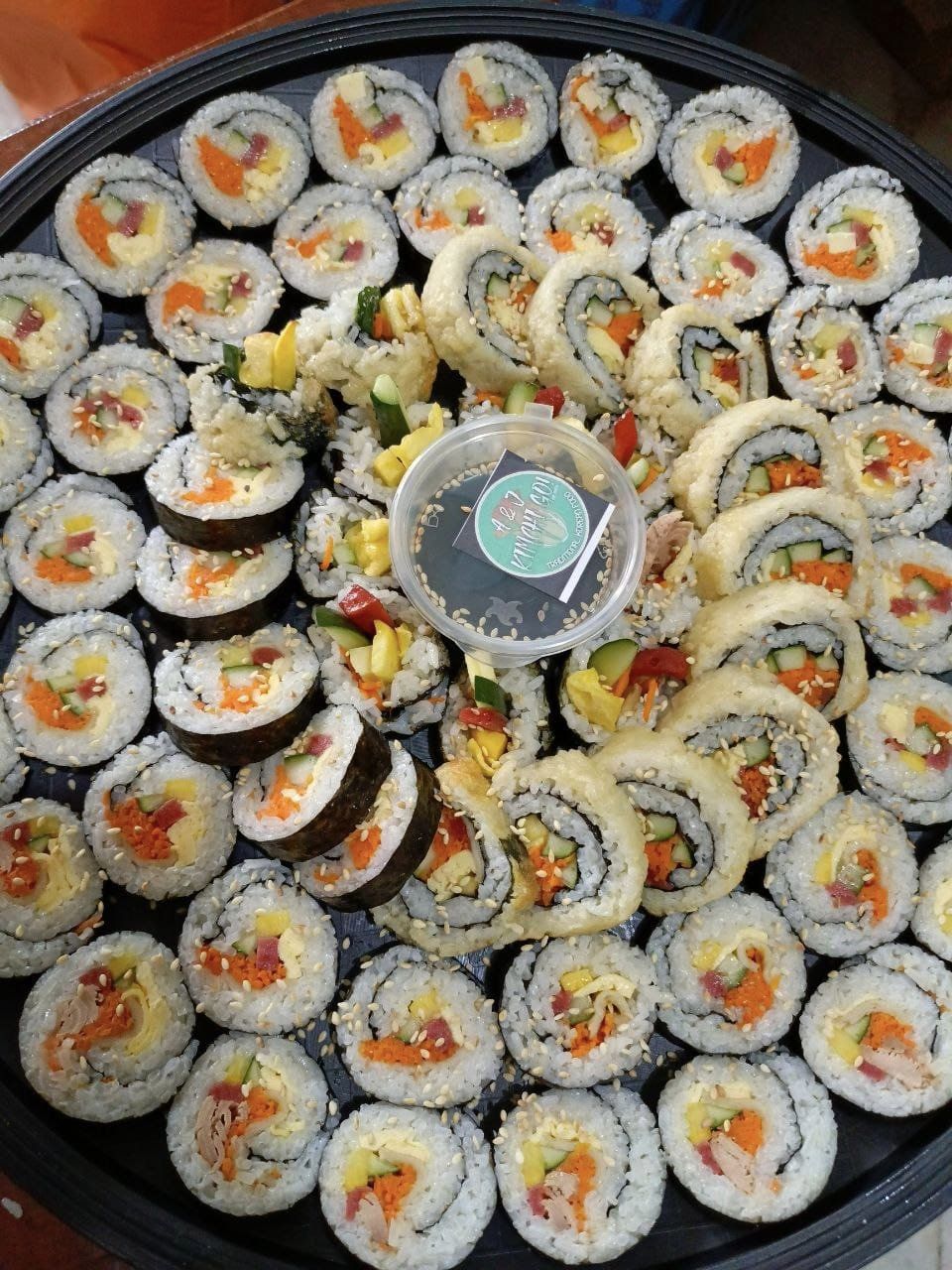 (64-pcs.) Assorted Kimbap Large Bilao - Kimchigo