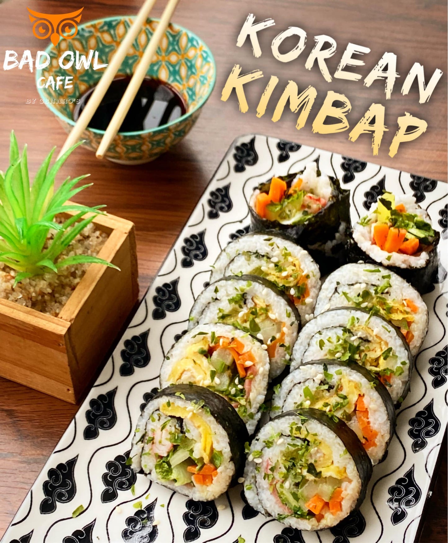 Korean Kimbap International Favourite - Bad Owl Cafe