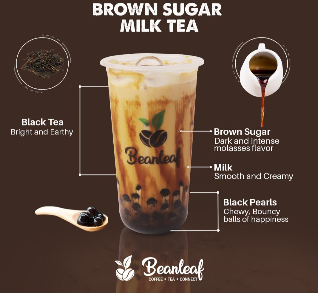 Large Brown Sugar Milk Tea Series - Beanleaf