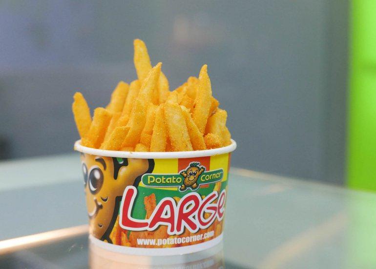 Large Core Cheese Flavor World's Best Flavored Fries  - Potato Corner