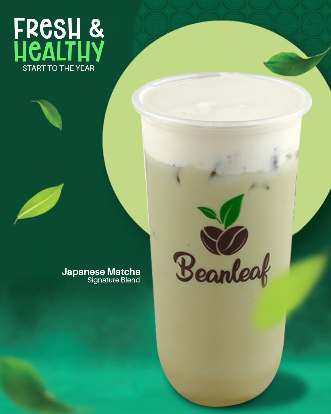 Medium Japanese Matcha Signature Dairy Blend - Beanleaf