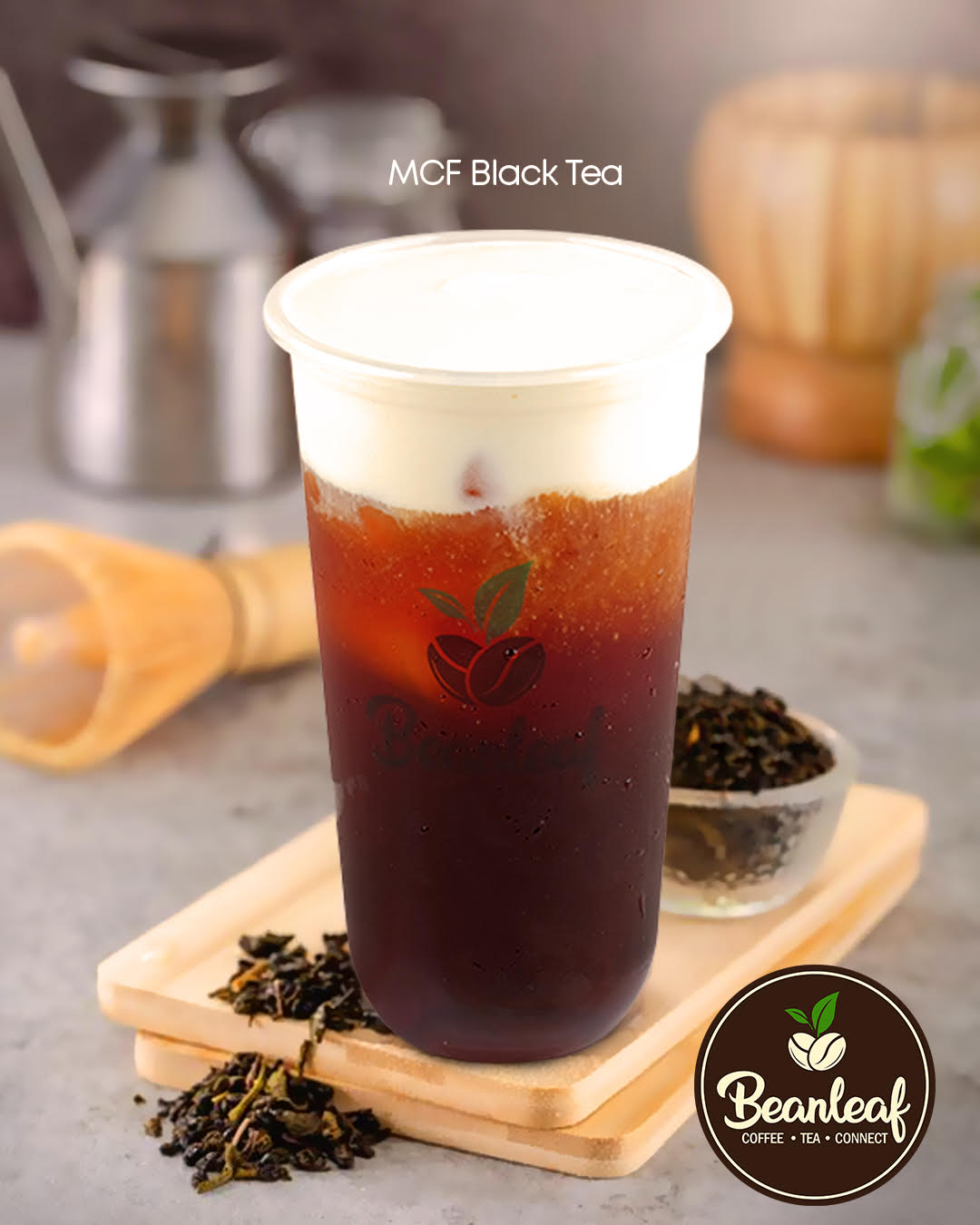 Large MCF Black Tea Milk Cheese Froth - Beanleaf