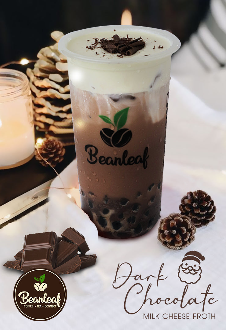 Large MCF Dark Chocolate Milk Tea Cheese Froth - Beanleaf