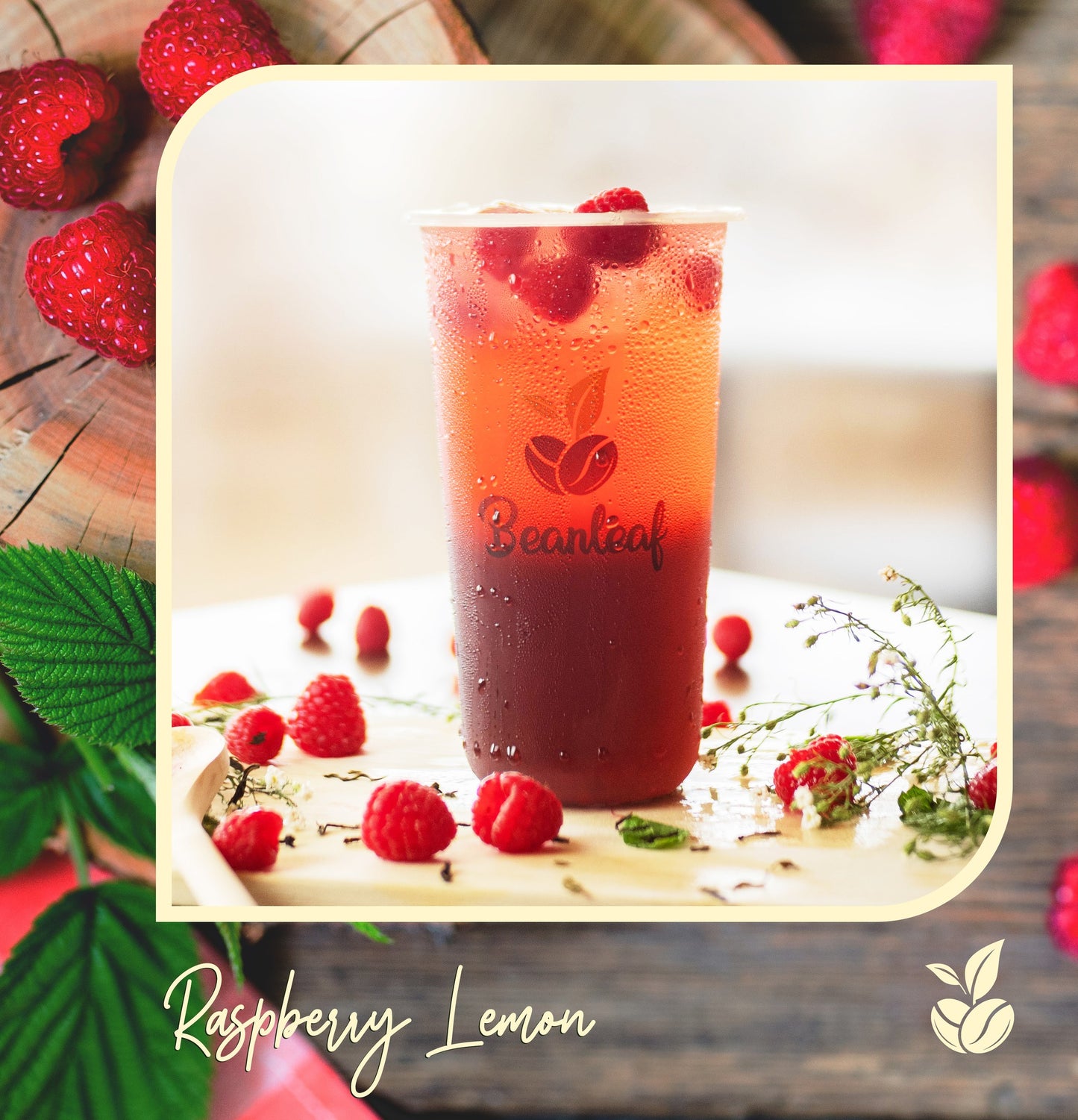 Medium Raspberry Lemon Fruit Tea - Beanleaf