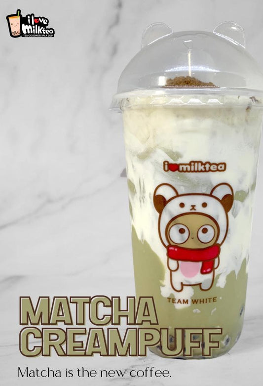 Matcha Large Cream Puff - I Love Milktea