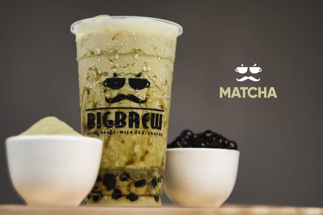 Matcha w/ Pearls Grande 22oz Milk Tea - Big Brew