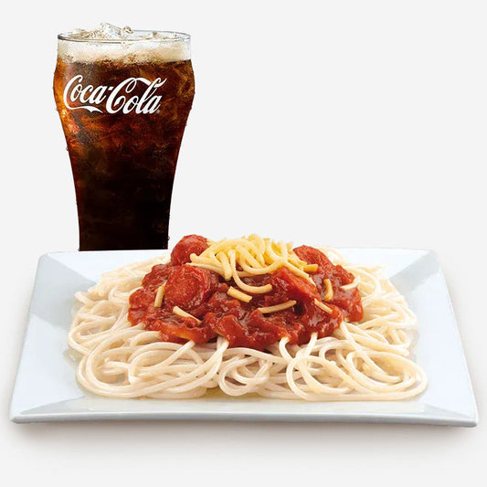 McSpaghetti with Large Drinks - Mcdonald's