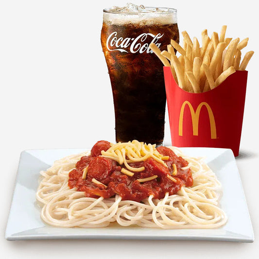 McSpaghetti with Medium Fries & Drinks - Mcdonald's