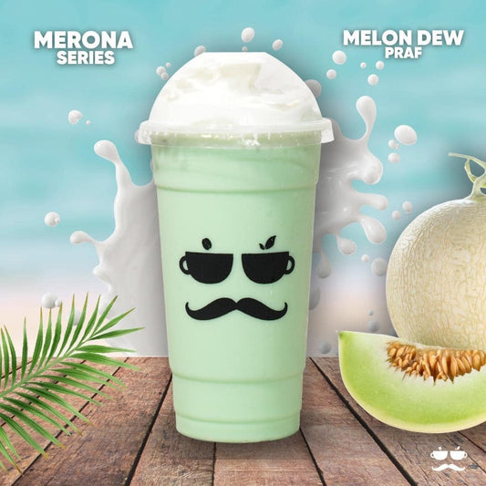 Cream-Based Melon Dew w/ Whipped Cream Medio 16oz Praf - Big Brew