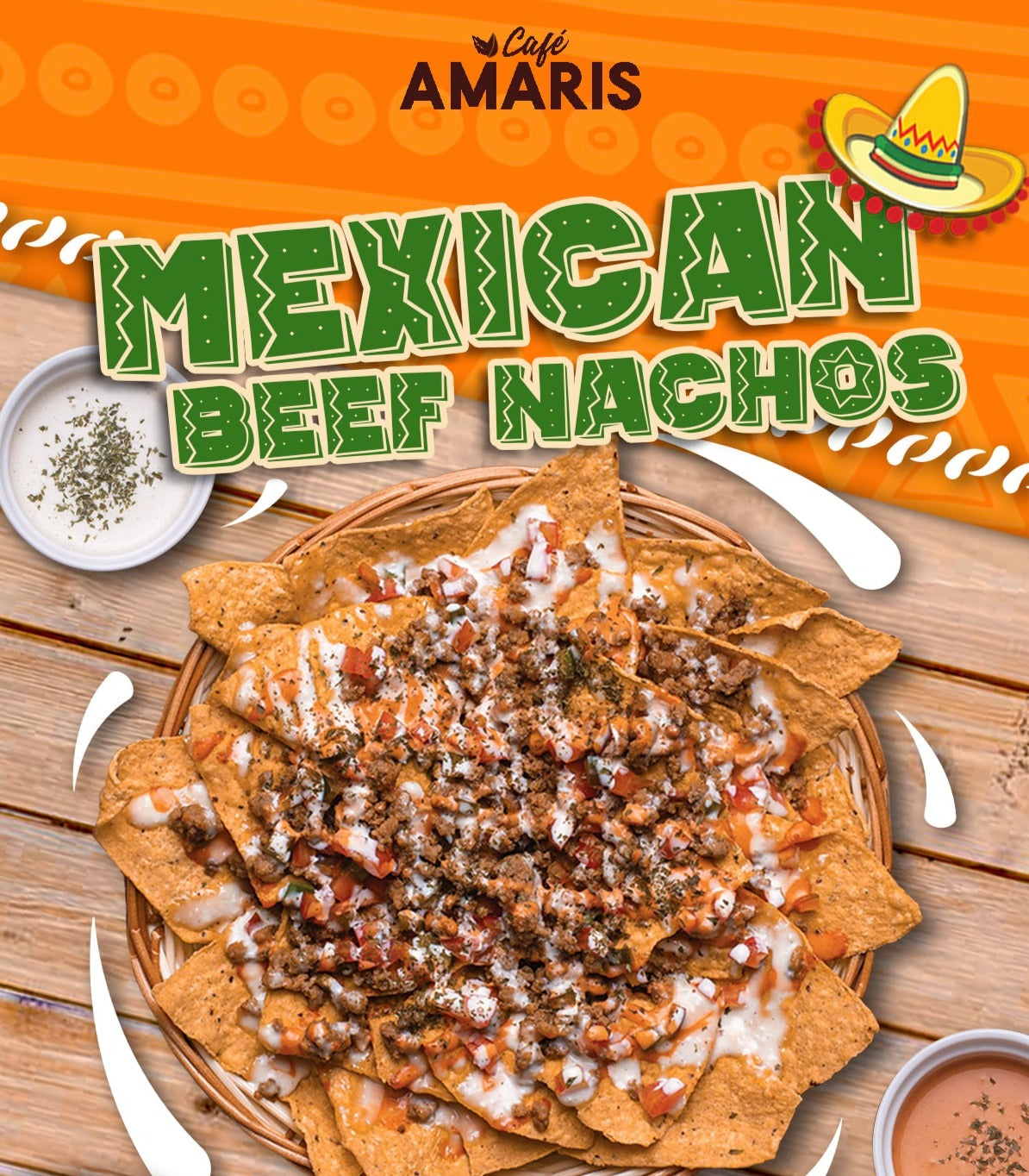 Mexican Beef Nachos Snacks - Cafe Amaris