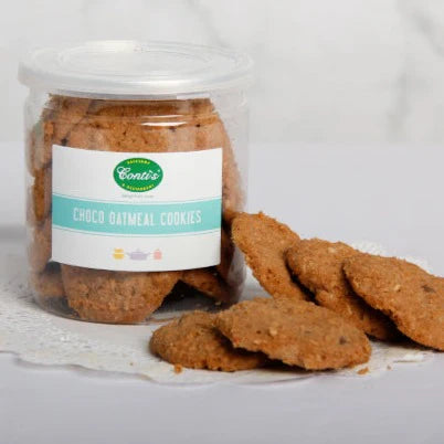 Mini Choco Oatmeal Cookies - Contis Bakeshop