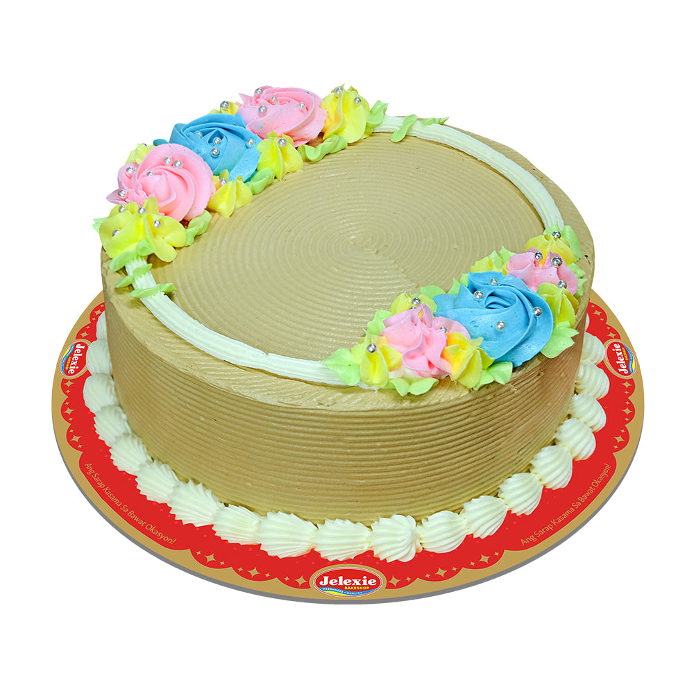 Mochanilla Blossom (8Round) Cake - Jelexie Bakeshop