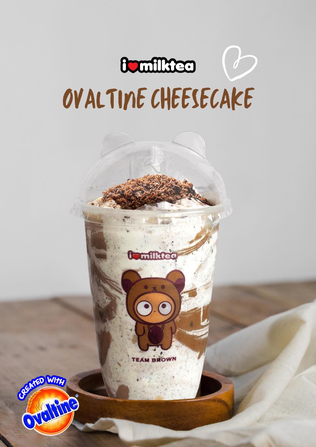 Ovaltine Cheesecake Extra Large - I Love Milktea