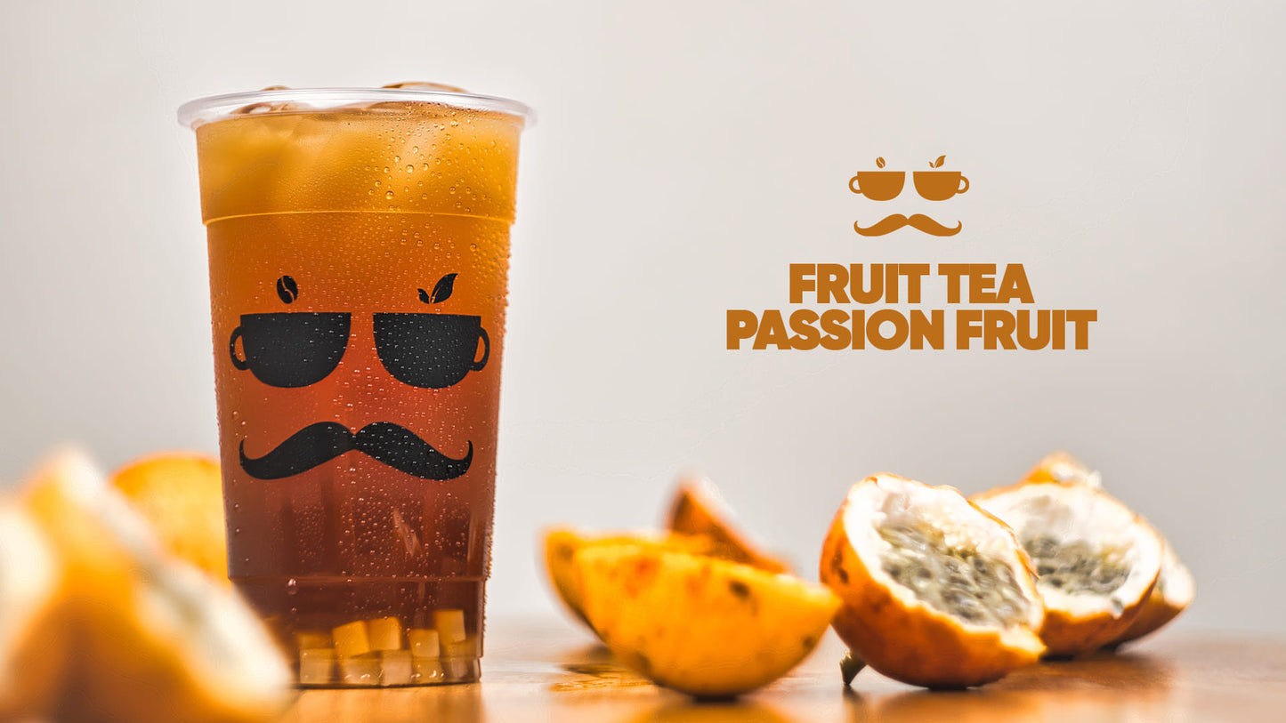 Passion Fruit w/ Crystals Grande 22oz Fruit Tea - Big Brew