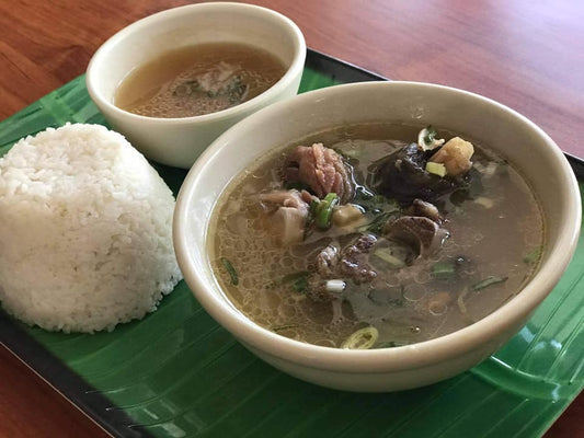 Pinapaitang Kambing w/ Plain Rice - Kumpares