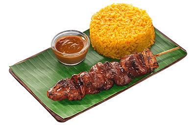 Pork BBQ with  Peanut Sauce & Java Rice Solo Grilled Pork - Mang Inasal