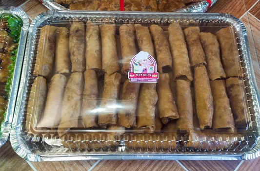 Solo Order Pork Shanghai Medium Bilao (80pcs.) - Mitch's Desserts