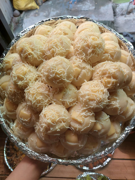 Puto Cheese Medium Kakanin in Bilao (60pcs) - Mitch's Desserts