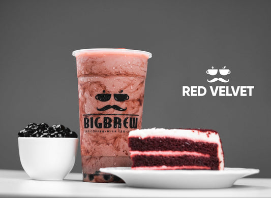 Red Velvet w/ Pearls Grande 22oz Milk Tea - Big Brew