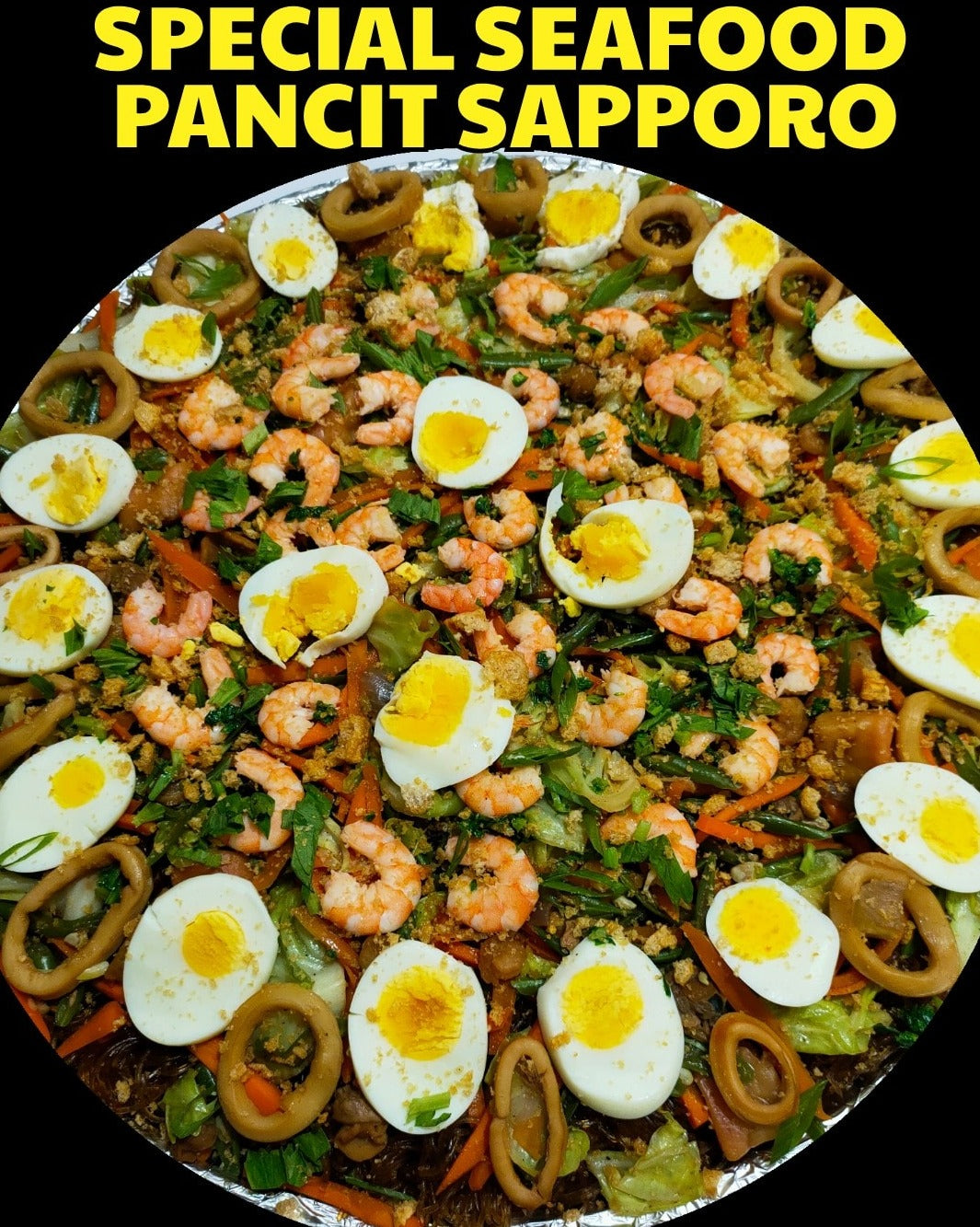 Pansit Sapporo Special Seafood Large Bilao - Resteabar Unlibaaw