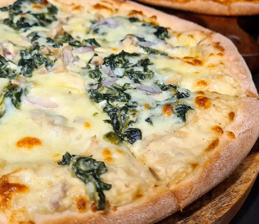 Spinach & Mushroom Pizza 12" - Yani's Kitchen