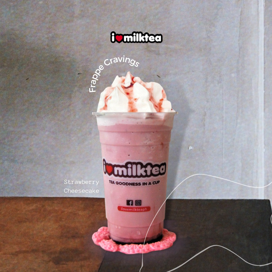 Cream Based Strawberry Cheesecake Extra Large Frappe - I Love Milktea