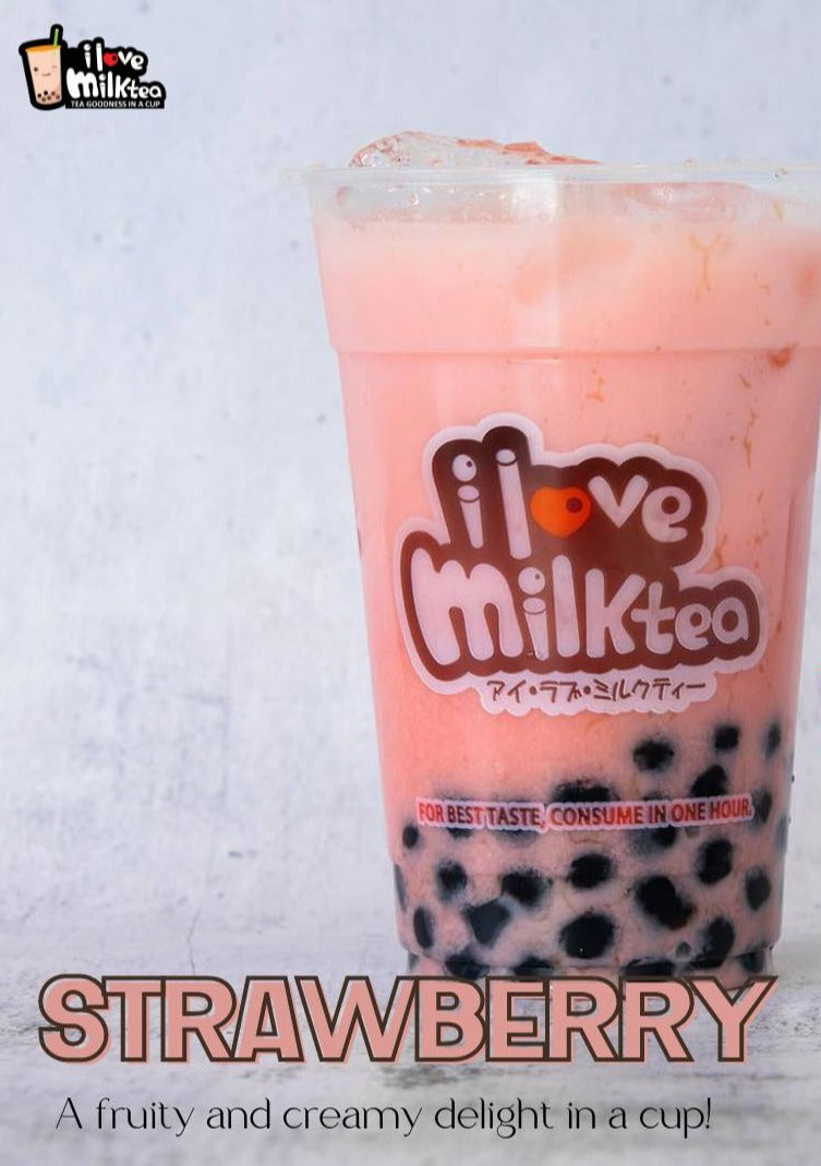 Strawberry Large Milk Tea - I Love Milktea