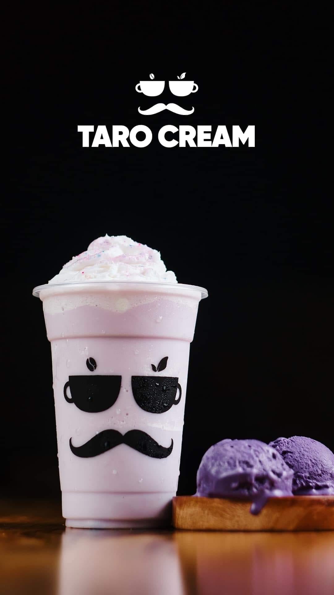 Cream-Based Taro Cream w/ Whipped Cream Grande 22oz Praf - Big Brew