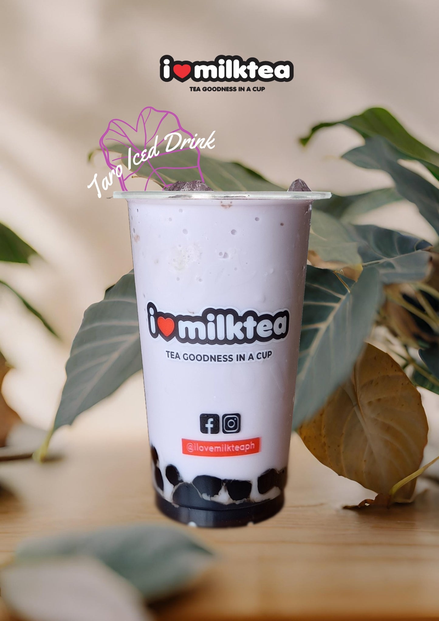 Taro Large Milk Tea - I Love Milktea