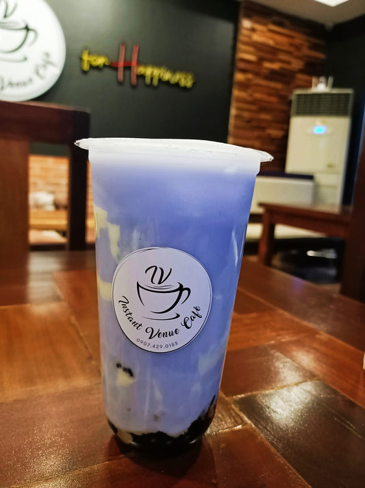 Taro 16 oz Regular Milk Tea - Instant Venue Cafe