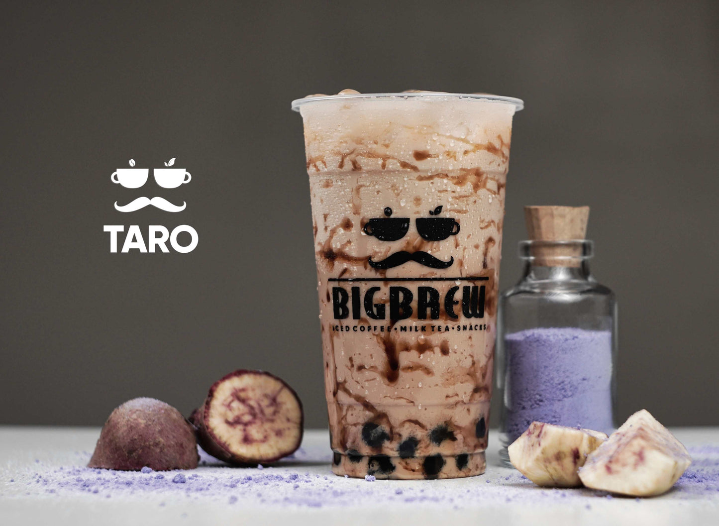 Taro w/ Pearls Grande 22oz Milk Tea - Big Brew