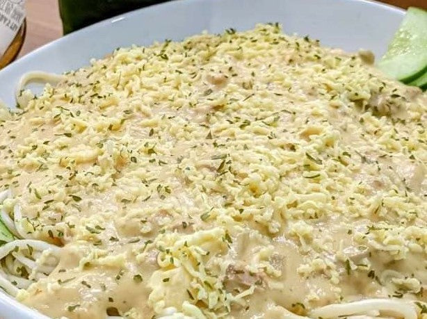 Tuna Carbonara Pasta - Abba's Tea