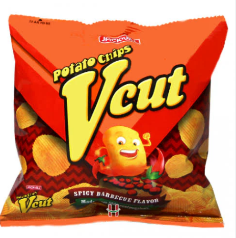 V-Cut Spicy Barbeque (Red) 80pcs x 25g - JuanMart