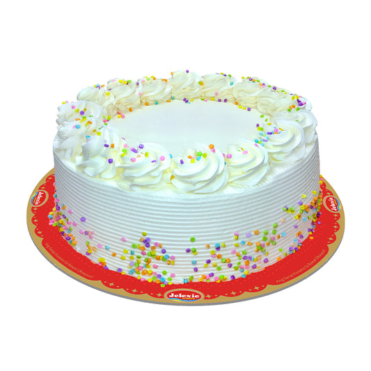 Vanilla Sprinkle Cake (8Round) - Jelexie Bakeshop