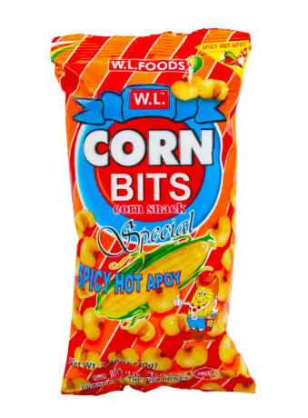 WL Corn Bits Hot Apoy 10pcs x 70g - JuanMart