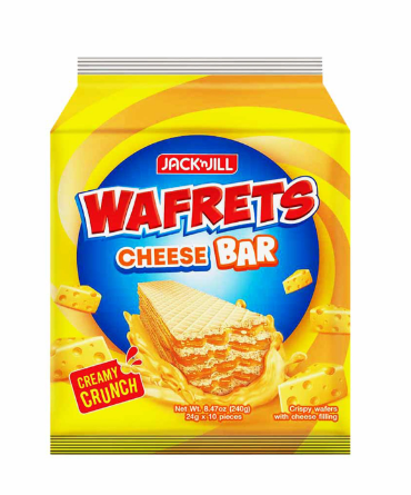 Wafrets Bar Cheese 10pcs x 24g - JuanMart