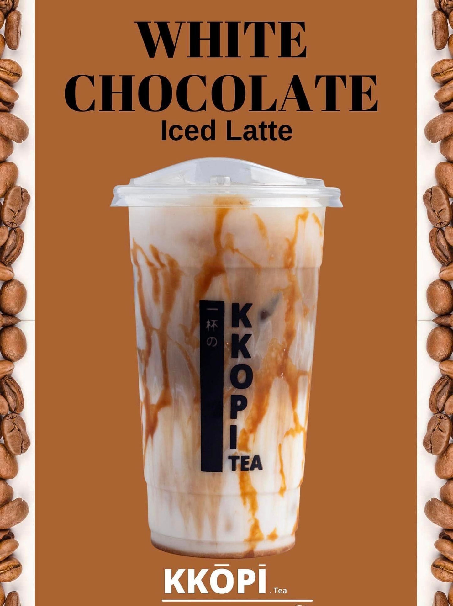 White Chocolate Iced Latte Jumbo 22oz - Kkopi Tea