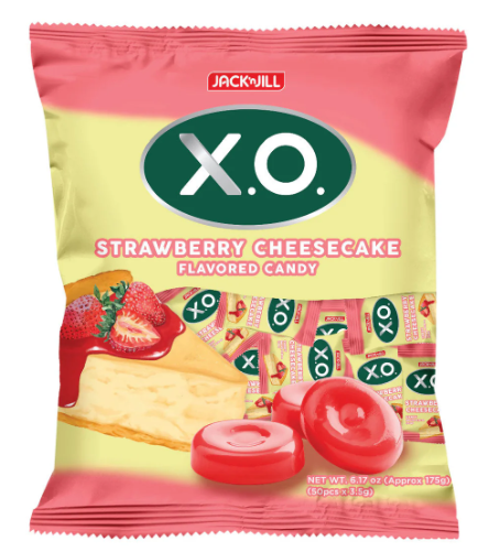 X.O Candy Strawberry Cheesecake 50pcs - JuanMart