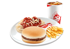 Yumburger, Half Jolly Spaghetti & Large Fries Super Meal - Jollibee