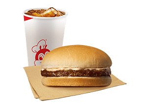 Yumburger with Drinks - Jollibee