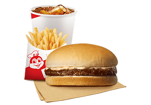 Yumburger with Fries & Drinks - Jollibee