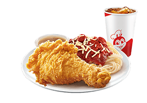 1 - pc. Chickenjoy w/ Jolly Spaghetti Solo - Jollibee